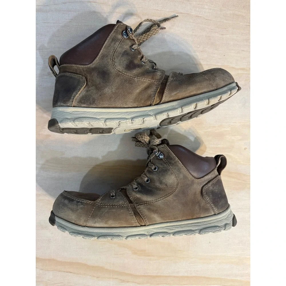 Carolina CA5570 ESD Safety Toe Work Boots Brown Leather 11D‎ Utility